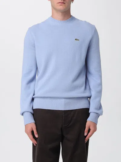 LACOSTE SWEATER LACOSTE MEN COLOR GNAWED BLUE,433216011