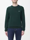 Lacoste Classic Fit Cotton French Terry Sweatshirt In Green