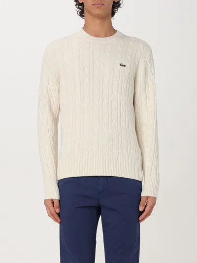 Lacoste Sweater  Men Color Yellow Cream In Yellow Cream