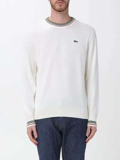 Lacoste Sweater  Men Color Yellow Cream In White