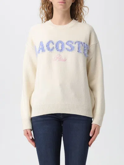 Lacoste Sweater  Woman Color Beige In Neutral