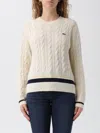 Lacoste Sweater  Woman Color Beige In Neutral