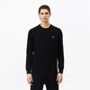 Lacoste Logo Patch Sweater Sweaters And Cardigans Blue In Blue