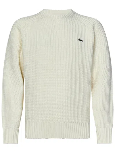 Lacoste Crew Necks In White