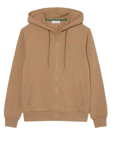 Lacoste Sweaters Beige In Gold