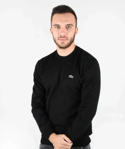 Lacoste Sweaters Black In Nero Neri E Grigi