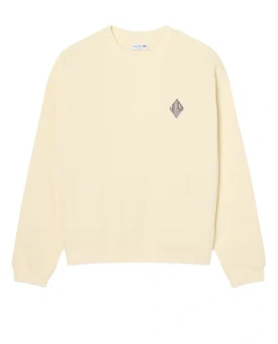 Lacoste Sweaters Cream In Neutral