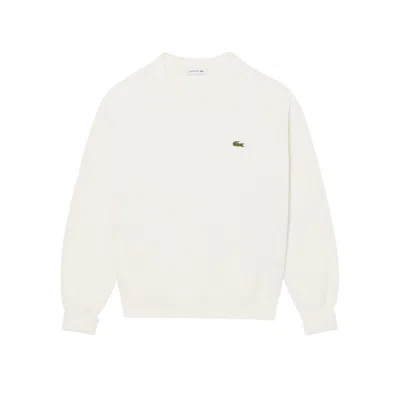 Lacoste Sweaters White In Bianco Chiari E Naturali