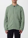 Lacoste Men's Zip-up Fleece Hoodie In Green