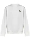 Lacoste Crew Neck Sweatshirt In White