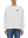 Lacoste Logo Sweatshirt With Ribbed Cuffs And Hem