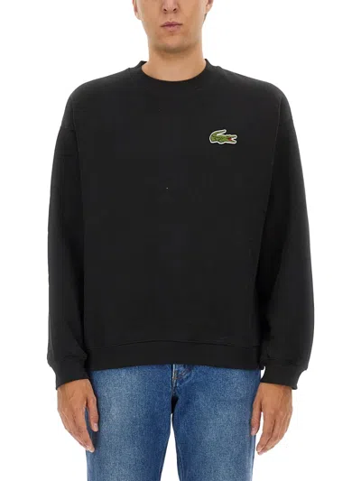 Lacoste Sweatshirt With Logo In Black