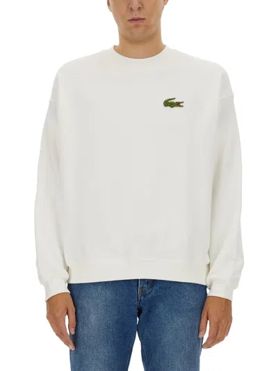 Lacoste Sweatshirt With Logo In White