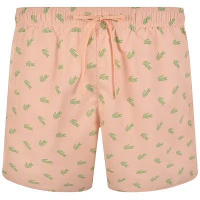 Lacoste Swim Shorts Pastel Orange
