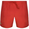 Lacoste Swim Shorts Red In Red