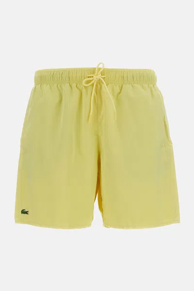 Lacoste Swimsuit Shorts In Yellow