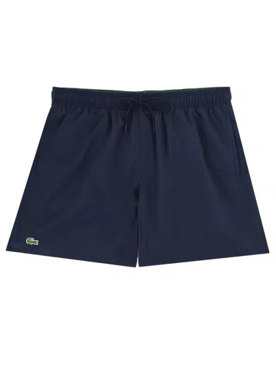 Lacoste Swimsuit With Logo In Blue