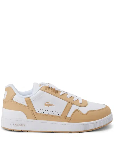 Lacoste T-clip Leather Trainers In White