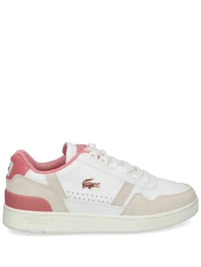 Lacoste Logo-appliqué Panelled Trainers In White