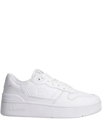 Lacoste T-clip Platform Court Sneakers In White