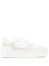 Lacoste T Clip Platform Sneakers In White