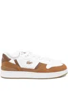 Lacoste T-clip Set Leather Trainers In Brown