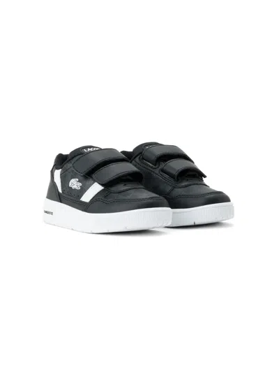 Lacoste Kids' T-clip Sneakers In Black