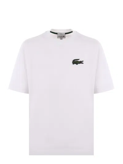 Lacoste T-shirt In Bianco