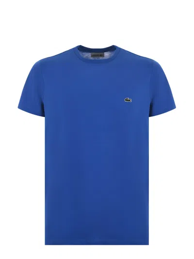 Lacoste T-shirt In Blu Cobalto