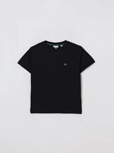 LACOSTE T-SHIRT LACOSTE KIDS COLOR BLACK,435325002