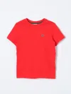 Lacoste Kids' Embroidered-logo Cotton T-shirt In Red