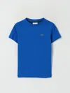 Lacoste Light Blue T-shirt For Kids With Crocodile