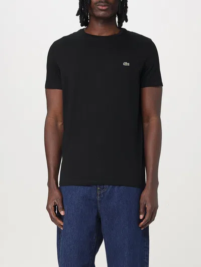 LACOSTE T-SHIRT LACOSTE MEN COLOR BLACK,426077002