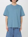 Lacoste Mens Crew Neck Pima Cotton Jersey T-shirt In Blue 1