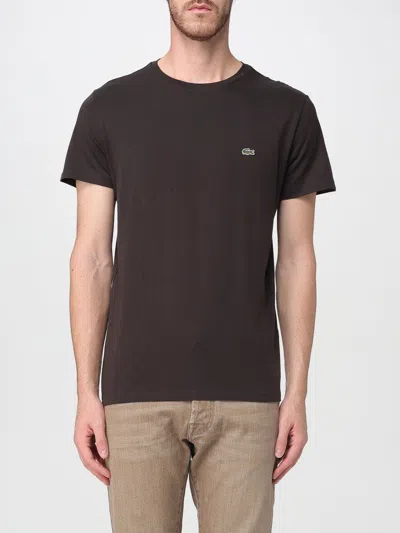 Lacoste T-shirt  Men Color Brown