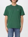 Lacoste Green Embroidered Logo T-shirt In Green