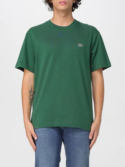 LACOSTE T-SHIRT LACOSTE MEN COLOR FOREST GREEN,H24288075