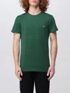 Lacoste Green Embroidered Logo T-shirt In Green