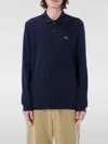 Lacoste Classic Fit L/s Polo Shirt In 海蓝色
