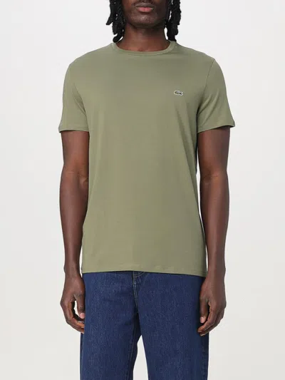 LACOSTE T-SHIRT LACOSTE MEN COLOR MILITARY,426077055
