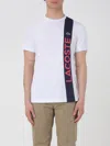 Lacoste Men's Ultra Dry Print Branding Sport T-shirt - L - 5 In White