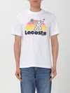 LACOSTE T-SHIRT LACOSTE MEN COLOR WHITE,F55168001