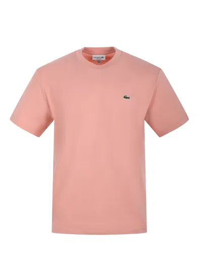 Lacoste Cotton T-shirt In Pink