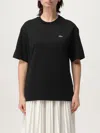 Lacoste Chest Logo-patch T-shirt In Black