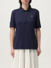 Lacoste Women's Regular Fit Supple Petit Piqué Polo - 40 In Blue