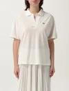 Lacoste T-shirt  Damen Farbe Cream In White