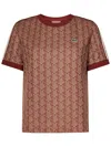 Lacoste Monogram T-shirt In Orange