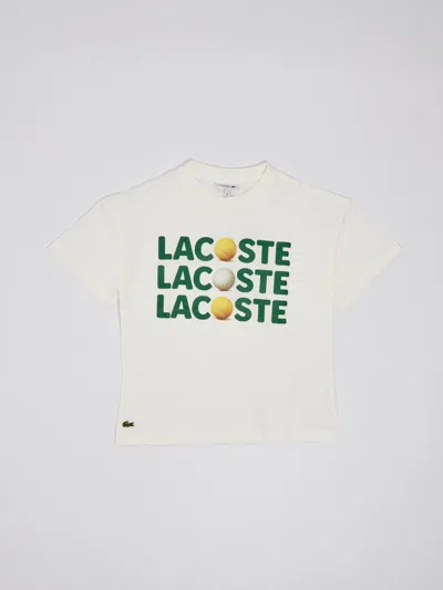 Lacoste Kids' T-shirt T-shirt In Bianco