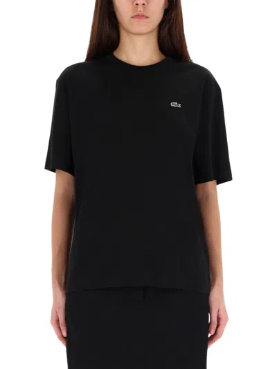 Lacoste T-shirt With Logo In Black