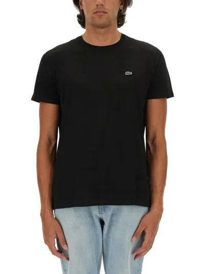 Lacoste T Shirt With Logo In Black